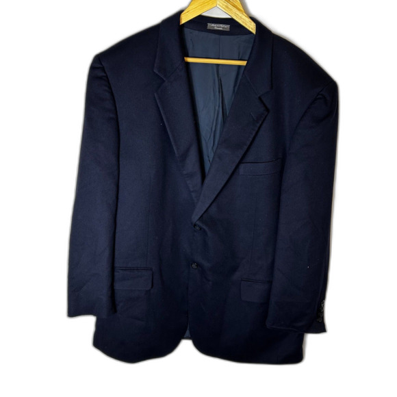 Arnold Brant Loro Piana Italy Men's Navy Cashmere Blazer Sports Coat Size 48 - Picture 3 of 15